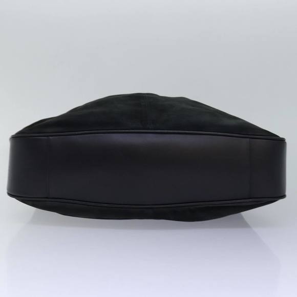 GUCCI Bamboo Hand Bag Suede 2way Black 001 14 1577 Auth yk13644 - Picture 5 of 16